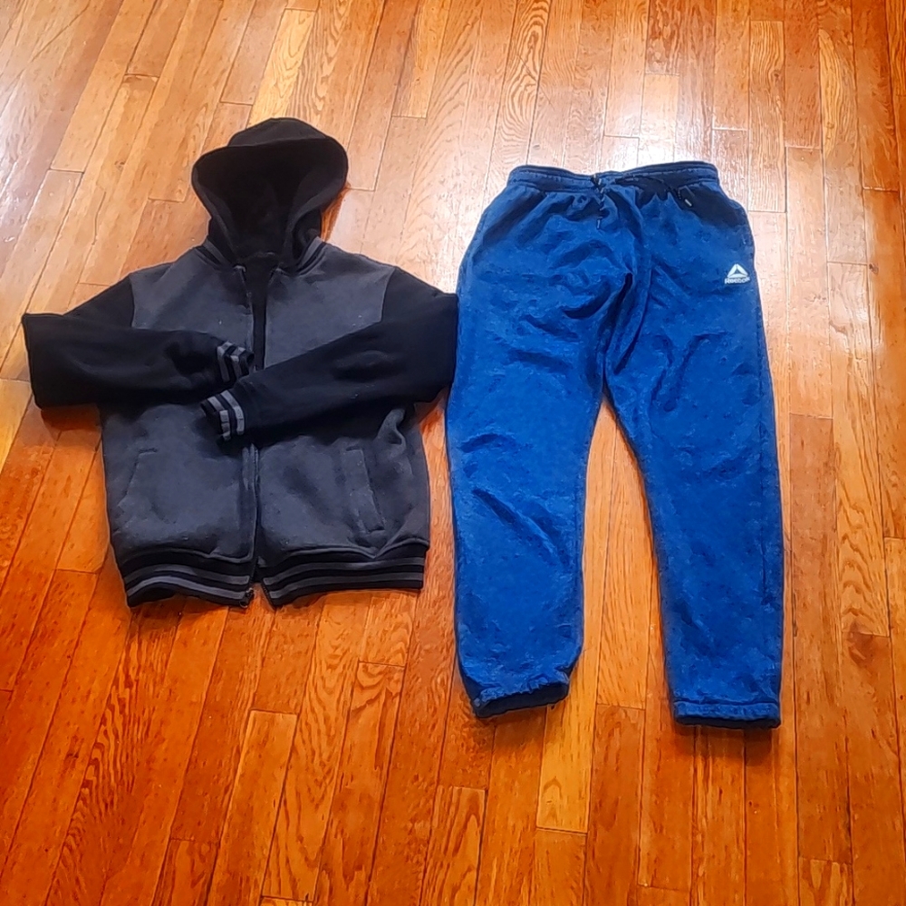 Reebok sweat pants & hooded  jacket boys